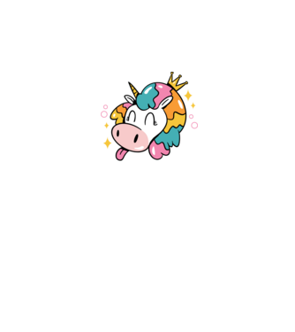 Birthday Princess Unicorn model negru pe tricou