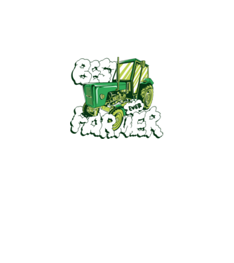Best Farmer Ever cu Tractor model negru pe tricou