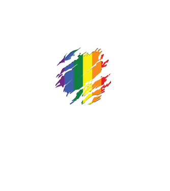 Steag LGBTQ model negru pe tricou