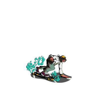 Longboard model nisipiu pe tricou
