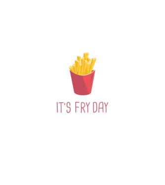 'It''s Fry Day' model negru pe tricou
