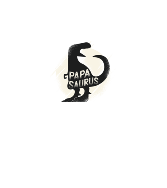 papasaurus model gri pe tricou