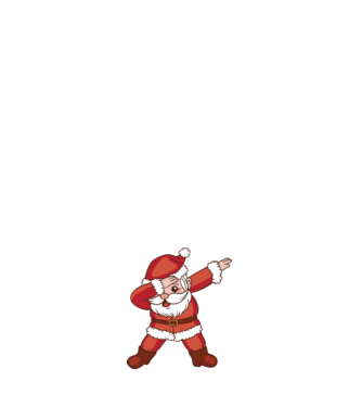Santa Dab model negru pe tricou