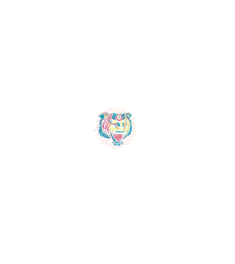 Tigru Mandala model negru pe tricou