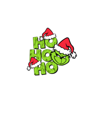 Ho Ho Ho - Grinch model negru pe tricou