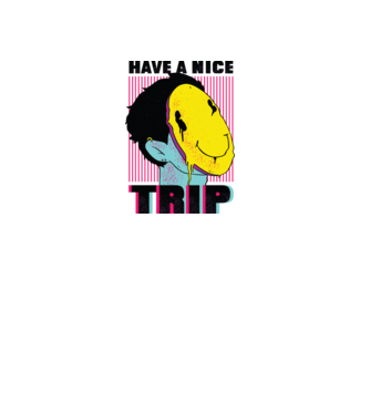 Have a nice Trip model roz deschis pe tricou