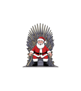 Christmas is Coming Negru model alb pe tricou