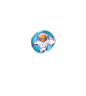 Alien Astronaut model negru pe tricou