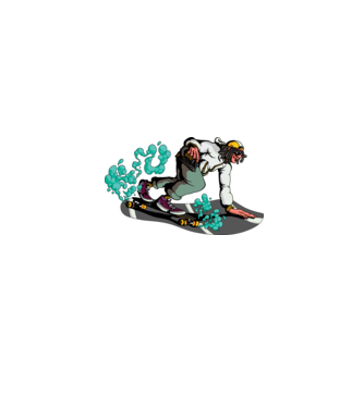Longboard model gri pe tricou