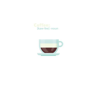 Definiție cafea model negru pe tricou