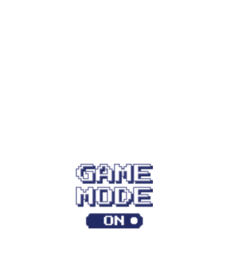 Game mode on Gamer pixel model alb pe tricou
