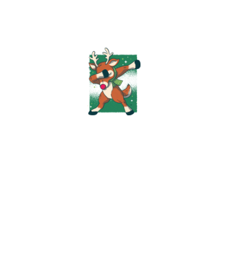 Rudolph DAB model alb pe tricou