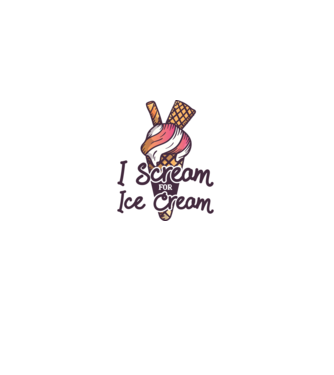 I Scream for Ice Cream model turcoaz pe tricou