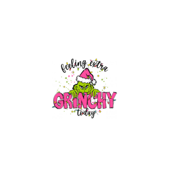 Feeling extra Grinchy today model roz deschis pe tricou