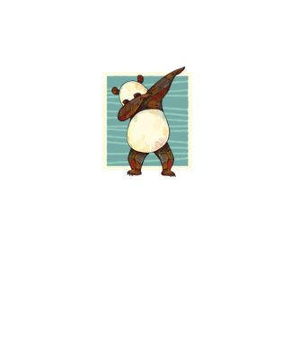 Panda DAB dans model turcoaz pe tricou