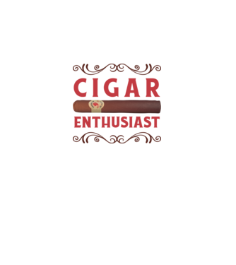 Pasionat de trabucuri model alb pe tricou