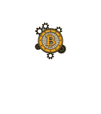 Mecanică Bitcoin model alb pe tricou
