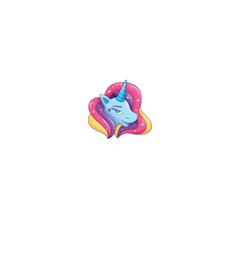Cap de unicorn model roz deschis pe tricou
