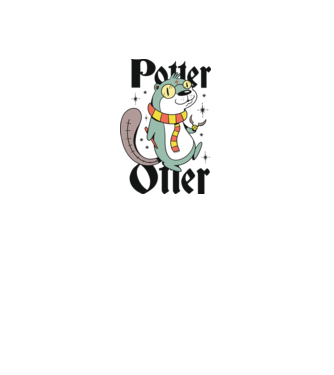 Potter Otter Vidra model galben neon pe tricou