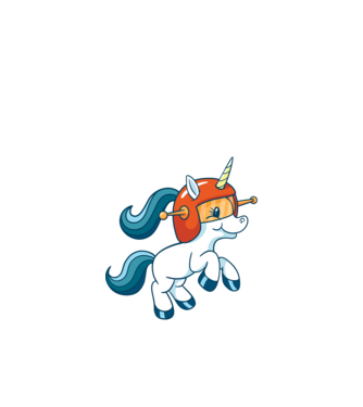 Unicorn Astronaut model negru pe tricou