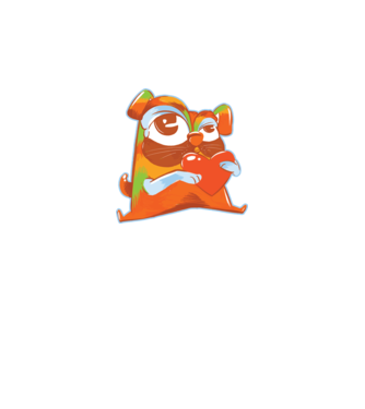 Mops colorat model gri pe tricou