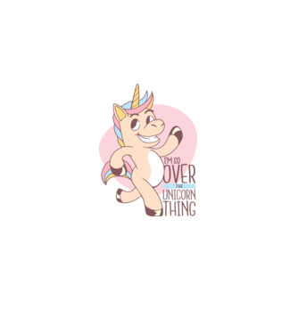 Am trecut de mult peste perioada de Unicorn model roz deschis pe tricou