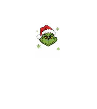 Merry Grinchmas Negru model negru pe tricou