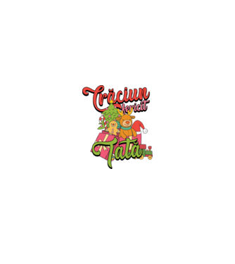 CRĂCIUN FERICIT TATĂ model negru pe tricou