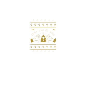 Ouija Motiv de Crăciun model negru pe tricou