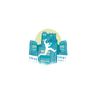 Parkour model negru pe tricou