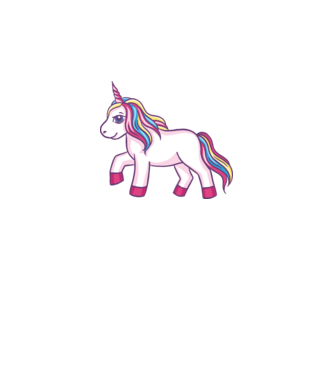 Unicorn drăguț model gri pe tricou