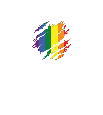 Steag LGBTQ model negru pe tricou