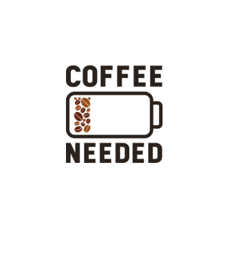 Am nevoie de cafea model gri pe tricou