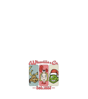 Whoville & Co - Grinch model negru pe tricou