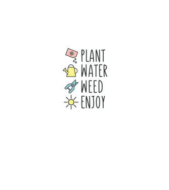 Plant Water Weed Enjoy model gri pe tricou