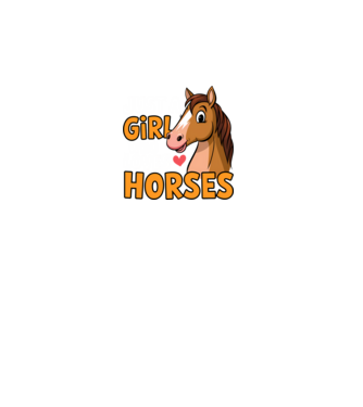 Just a girl who loves horses Negru model negru pe tricou