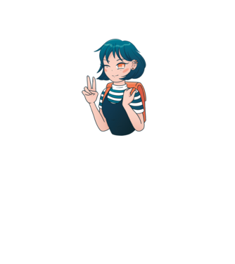 Anime fată model roz deschis pe tricou