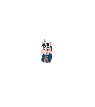 Mire unicorn model gri pe tricou