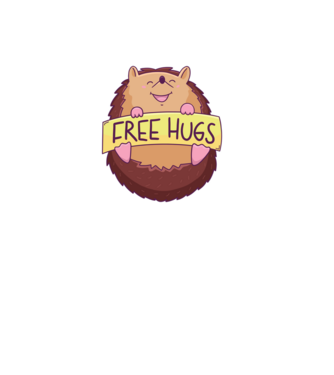 Free Hugs Arici model gri pe tricou