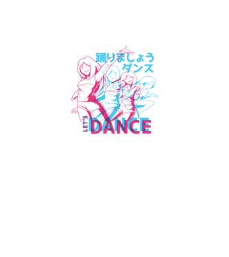 Anime Dance model alb pe tricou