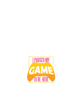 I paused my game to be here tricou amuzant Gamer model negru pe tricou