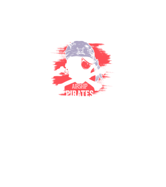Airship Pirates - Pirat model negru pe tricou