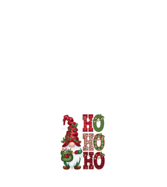 HOHOHO Gnome model negru pe tricou