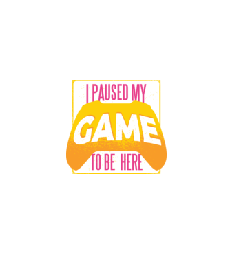 I paused my game to be here tricou amuzant Gamer model negru pe tricou