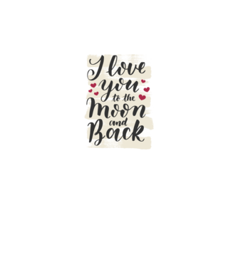 'I love you to the moon and back tricou drăguț Valentine''s Day' model gri pe tricou