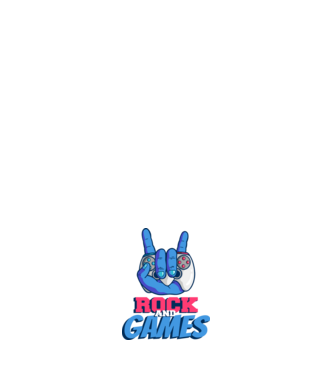 Rock And Games model albastru închis pe tricou