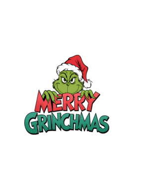 Merry Grinchmas model negru pe tricou