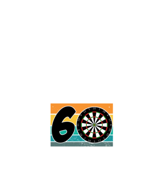 'I''m not 60 I''m triple 20 darts birthday' model negru pe tricou