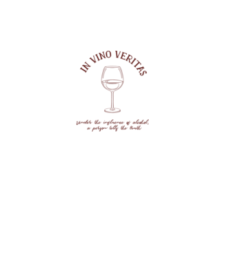 In Vino Veritas - Adevărul este în vin model alb pe tricou