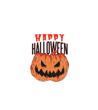 Happy Halloween Pumpkin model alb pe tricou